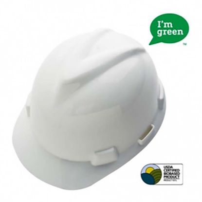 Picture of MSA V-Gard® GREEN Protective Helmet