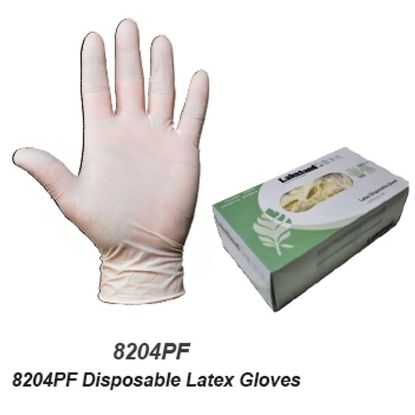 Picture of LAKELAND Disposable Latex Gloves, 8204PF